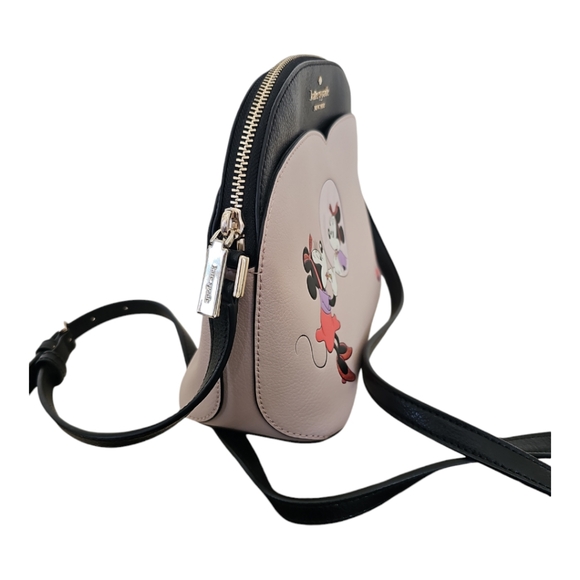 Kate Spade x Disney Minnie Mouse Medium Leather Dome Crossbody Bag & Cardholder - Picture 3 of 16